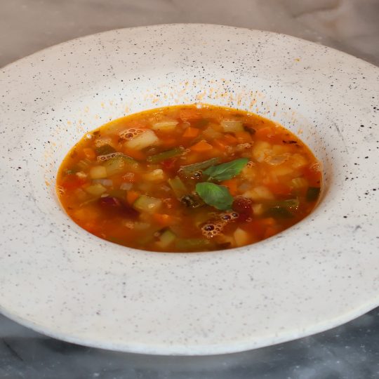 Minestrone con Orzo